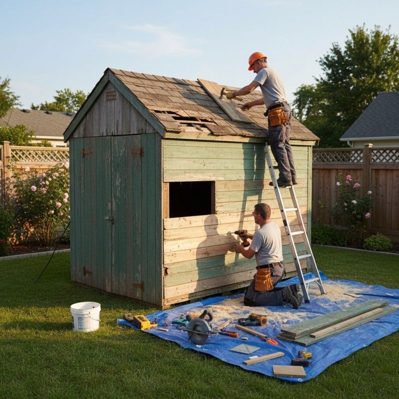 Shed Damage Repair in Kansas City, KS